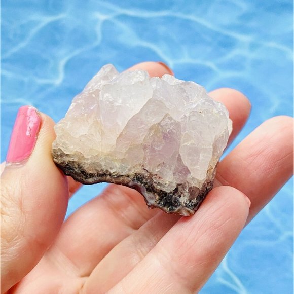 Raw Light Purple Amethyst Crystals on Dark Purple Matrix 2”x1.4” - Picture 5 of 7